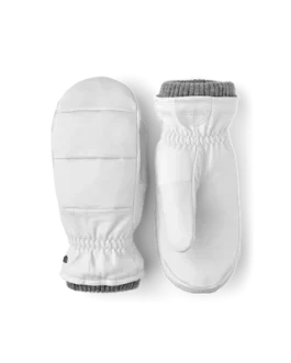 Warm leather mitts with detachable liner.